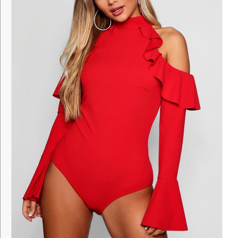 Frill Sleeve Choker Body